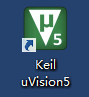 Keil uVision5的快捷方式图标 alt ><